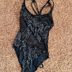 Snake print one peice